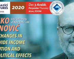 ABD’li ekonomist Branko Milanović, Boğaziçi Lectures’ın konuğu