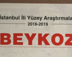 İstanbul İli Yüzey Araştırmaları-Beykoz Kitabı Çıktı