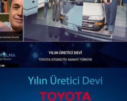 Toyota Otomotiv Sanayi Türkiye’ye   ‘Yılın Üretici Devi’ ödülü