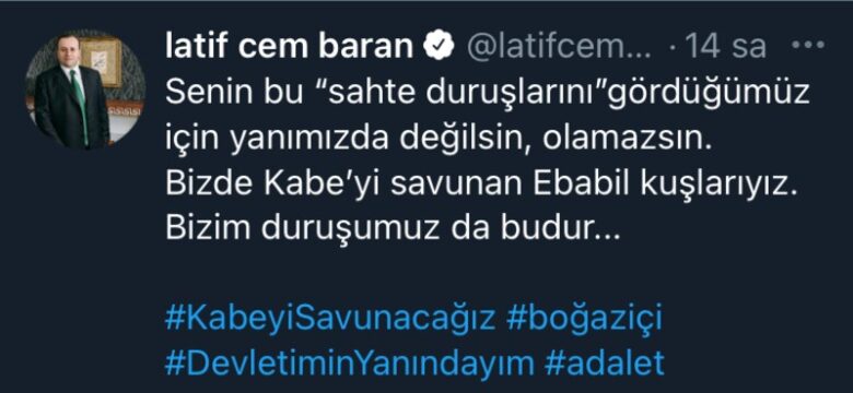 Avukat Latif Cem Baran: İsmim Ali Babacanla Anılmasın