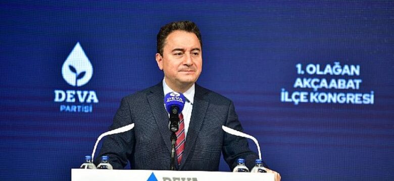 Ali Babacan Trabzon’da: ‘Sayın Erdoğan’ın bu ülkeye bir özür borcu var’