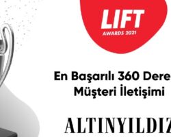 “En Başarılı 360 Derece Müşteri İletişimi” ödülü Altınyıldız Classics’in!