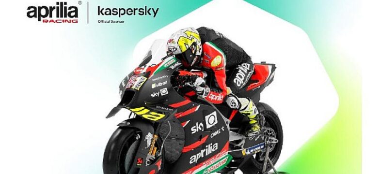 Kaspersky, Piaggio Group ile ortaklığı kapsamında Aprilia Racing’in sponsoru oldu