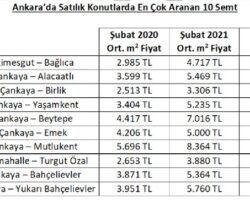 Türkiye’nin En Çok Ev Aranan Semtleri