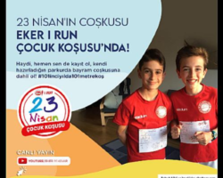 Eker’in online olarak düzenlediği 23 Nisan Çocuk Koşusu başlıyor