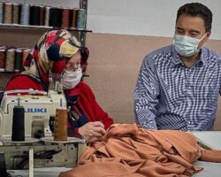 Babacan’dan maske üreten tekstil atölyesine ziyaret ’İşçiler hayat kurtarıyor’