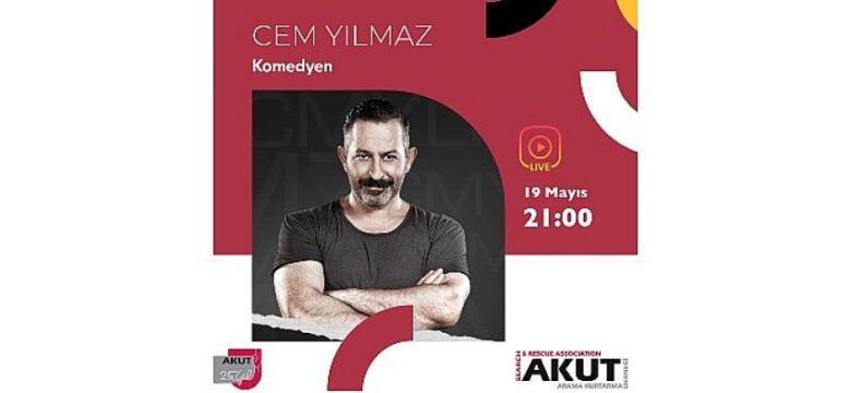 Cem Yılmaz,   AKUT canlı yayınında