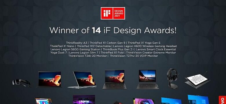 Lenovo ürünleri inovatif tasarımlarıyla ödüle doymuyor