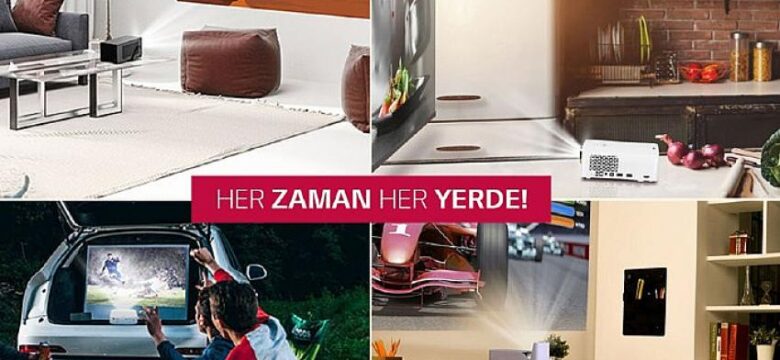 LG Taşınabilir Projektörlerle Eğlence Yazın da Yanınızda