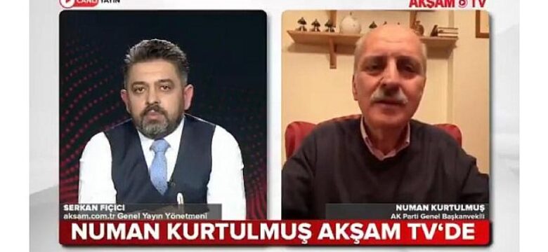Numan Kurtulmuş’tan Akşam TV’de Mescid-i Aksa için önemli açıklamalarda bulundu.Numan Kurtulmuş: “Bütün dünya sussa Türkiye susmayacak”