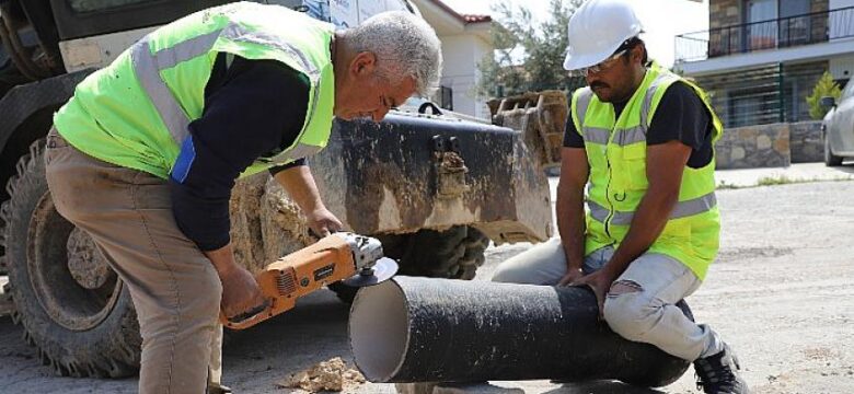 Palamutbükü’ünde İçme Suyu Hatları Yenileniyor