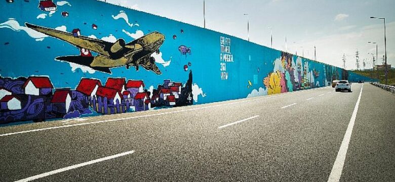 Türkiye’nin en büyük grafiti çalışması Filli Boya’nın desteğiyle İstanbul Havalimanı’nda hayata geçirildi