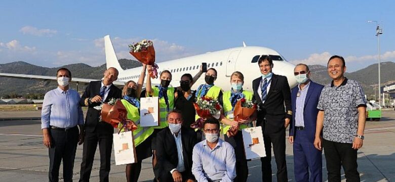 Gazipaşa-Alanya Avion Express’in ilk seferini karşıladı