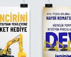 Komatsu orijinal parçalarında cazip avantajlar