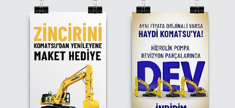 Komatsu orijinal parçalarında cazip avantajlar