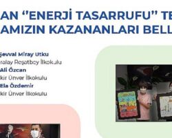 OEDAŞ’ın resim ve şiir yarışmasında dereceye giren çocuklar ödüllerini aldı