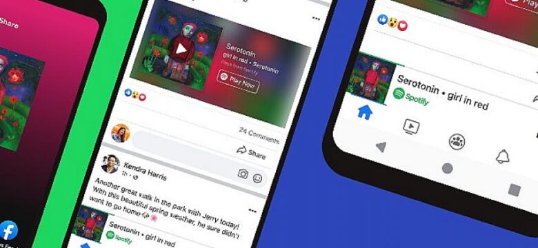 Spotify kullanıcıları Facebook’ta gezinirken müzik ve podcast dinlemenin keyfine varacak