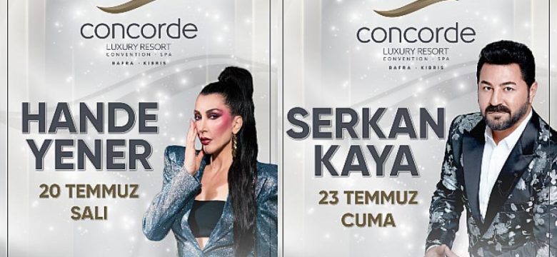 Concorde Hotels & Resorts müzik dünyasının sevilen isimlerini Kıbrıs’ta ağırlıyor