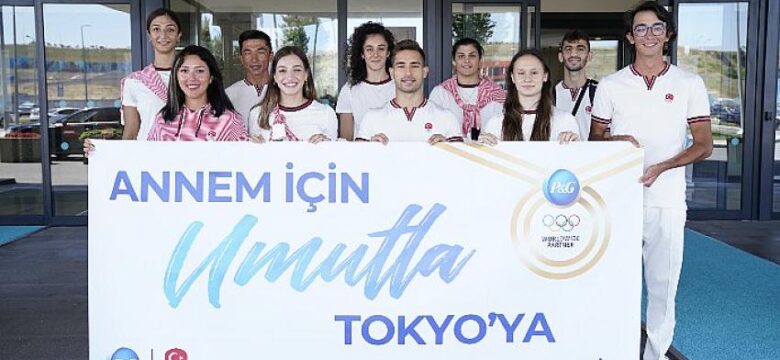 Olimpik Anneler projesinin sporcuları Tokyo’ya uğurlandı