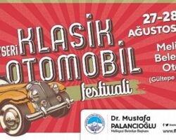 5. Kayseri Klasik Otomobil Festivali Başlıyor