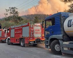 Ankara Büyükşehir Belediyesi yangın bölgelerine personel, araç ve gıda yardımı takviyesini sürdürüyor