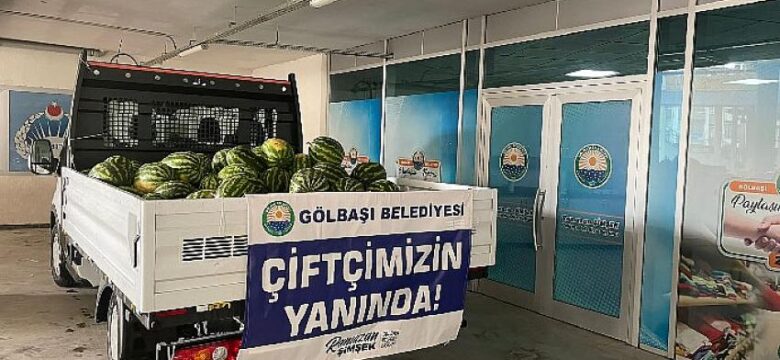 Gölbaşı Belediyesi Hem Çiftçiye Hem Vatandaşa Yardımlarına Devam Ediyor…