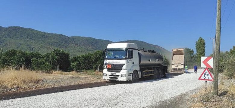 Muğla Doğuşbelen mahallesinde 5 bin 500 metre asfaltlama yapıldı