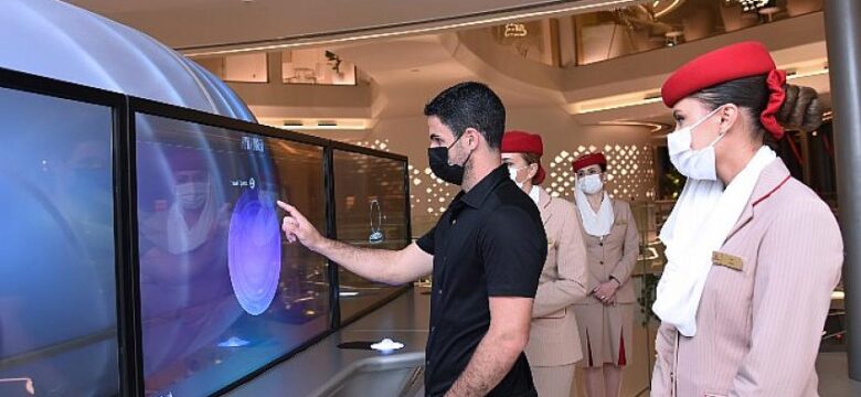 Emirates, Expo 2020 Dubai Pavyonu’nda Arsenal FC Teknik Direktörü Mikel Arteta’yı ağırladı