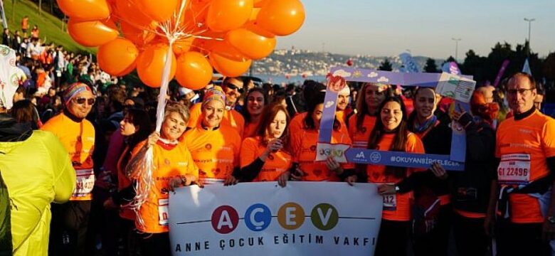 Maratonda atılan adımlar renkli çocuk kitaplarına dönüşecek