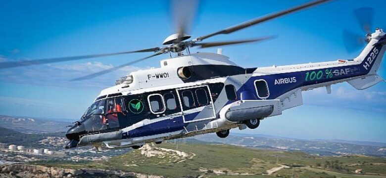 100 sürdürülebilir havacılık yakıtı ile ilk Airbus helikopter uçuşu