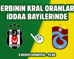 Beşiktaş-Trabzonspor derbisinin Kral Oranlar’ı iddaa bayilerinde