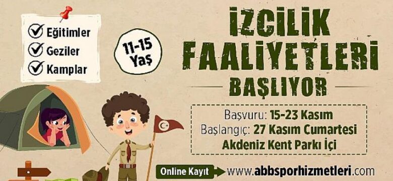 Büyükşehir Belediyesi izcilik faaliyetleri başlıyor