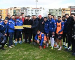 Başkan Gökhan’dan Dardanelspor Antrenmanına Ziyaret