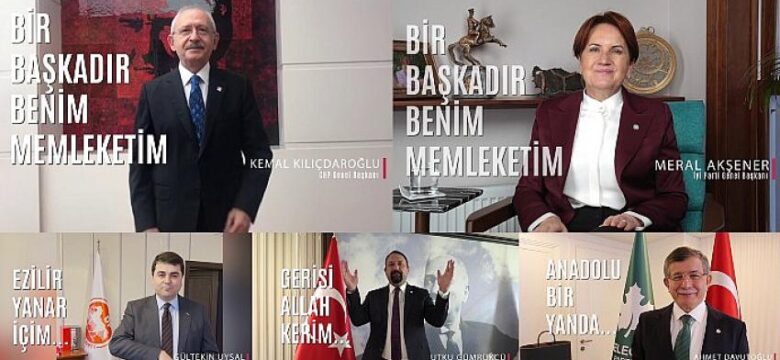 Muhalefet liderleri işaret diliyle “Memleketim” dedi