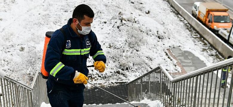 Başkent’te kar ve buzla mücadelede ‘Belçöz’ başrolde