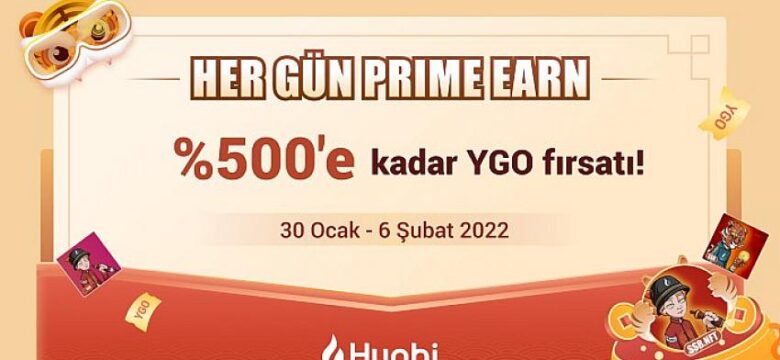 Huobi, yüksek getiri fırsatı sunan “Her Gün PrimeEarn” etkinliğini başlattı