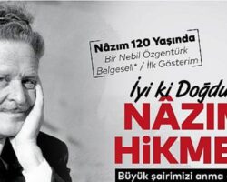 İBB, Büyük Şairi Anıyor: “İyi ki Doğdun Nâzım Hikmet”