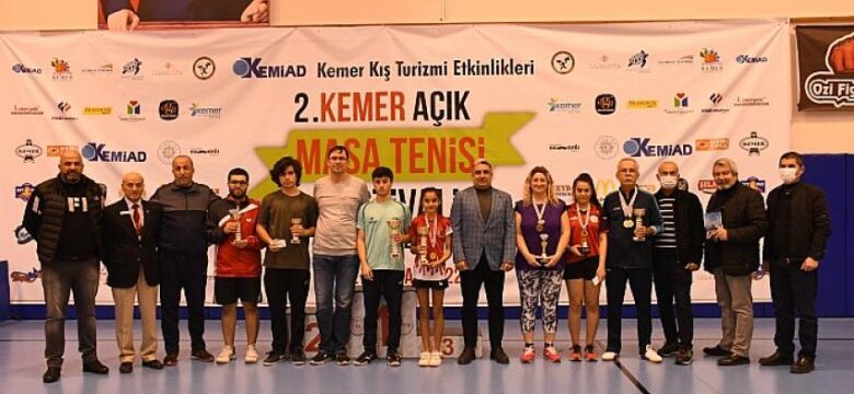 Kemid 2. Kemer Açık Masa Tenisi Turnuvası Sona Erdi