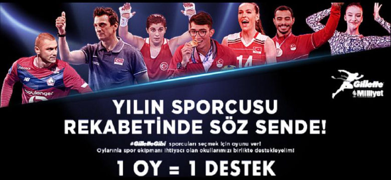 Türk Spor’unun En Uzun Soluklu Ödülü 68. “Gillette Milliyet Yılın Sporcusu Ödülleri” Oylamaya Açıldı