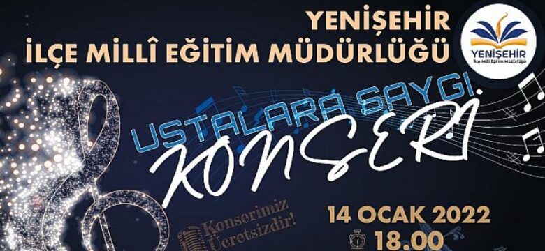 Yenişehir’de sağlık çalışanlarına ithafen konser