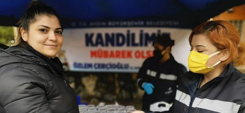 Aydın Büyükşehir Belediyesi’nden Regaip Kandili’nde Helva İkramı