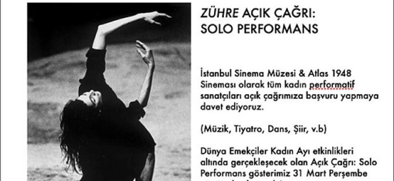 İSM & Atlas 1948’den Zühre Açık Çağrı: Solo Performans