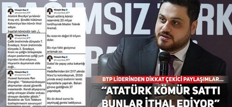 “Atatürk kömür sattı bunlar ithal ediyor”