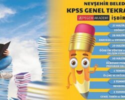 Nevşehir’de Öğretmen ve Memur Adaylarına Ücretsiz KPSS Genel Tekrar Kampı
