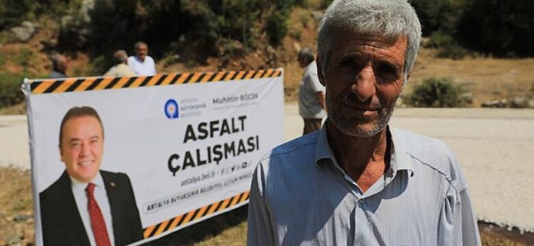 Antalya Serik’te 30 kilometrelik  grup yolu asfaltlanıyor