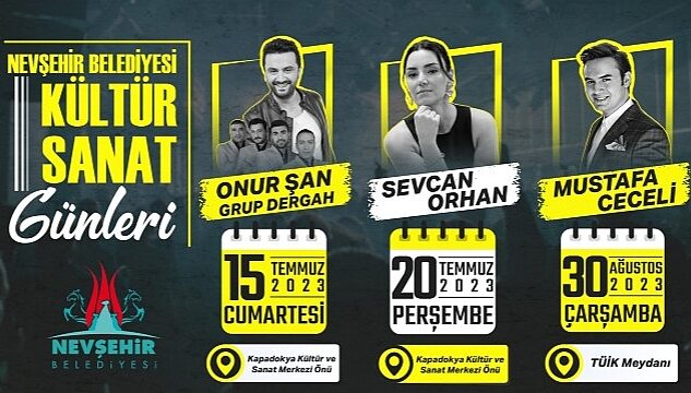 Nevşehir Belediyesi Yaz Konserleri Temmuz Ayında Başlıyor