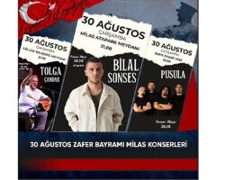 30 Ağustos Zafer Bayramı'nda 3 farklı noktada 3 konser