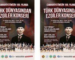 Kazak Halk Çalgıları Orkestrasından Türk dünyasından ezgiler konseri