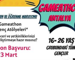 Hub Antalya Oyun ve Öğrenme Maratonu ile açılıyor