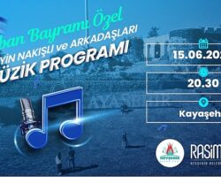 Nevşehir Belediyesi tarafından bu akşam düzenlenecek olan Bayram Konseri’nde Nevşehir’in sevilen sanatçılarından Hüseyin Nakışlı ve arkadaşları sahne alacak